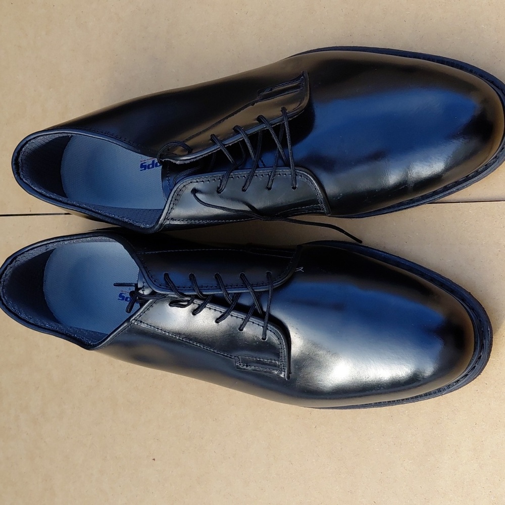 CAPPS Men's Black Leather Oxford Shoes - 14D